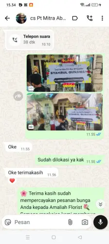 Testimonial Papan Bunga sulaiman