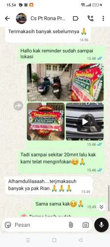 Testimonial Papan Bunga sulaiman