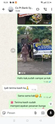 Testimonial Papan Bunga sulaiman